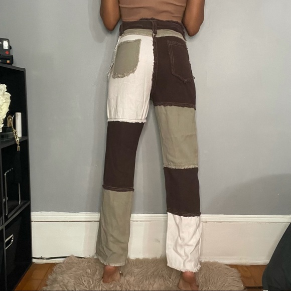 YesStyle Color Black Straight Leg Jeans - Picture 4 of 5